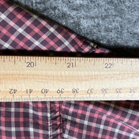 Gander MTN Plaid Button Up Shirt Long Sleeve Two‎ Pockets Marron Mens 2XL - Picture 3 of 8